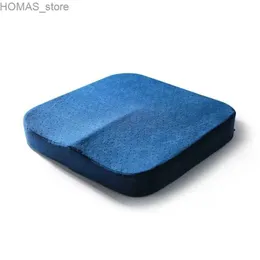 Yastık/dekoratif yastık dört mevsim kalınlaşmış kayma anti ofis tatami sandalye kalça sünger yastık geliştirilmiş bellek pamuk yastık y240401
