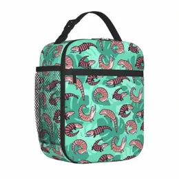 blue Tgue Skink Carto Lizard Halmahera Insulated Lunch Bag Cooler Bag Lunch Ctainer Lunch Box Tote Girl Boy Office Outdoor M4o7#