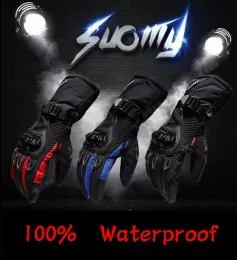 Suomy Motorradhandschuhe Männer 100% wasserdichte winddichte Wintermoto -Handschuhe Touchscreen Gant Moto Guantes Motorrad Reithandschuhe