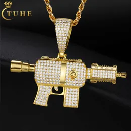 Projektant gorący sprzedaż zindywidualizowana biżuteria hip -hopowa złota splatyzowane 925 srebrne srebrne vvs moissanite diament lodowany wiszą