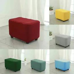 Chair Covers Washable Cover Shoe Changing Stool Protection Case Storage Seat Rectangular Household Bedroom