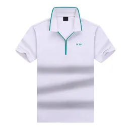 Polo da uomo di design nuova manica corta T-shirt polo Bos t-shirt allentata estiva mezza manica solida T-shirt commerciale Top da uomo casual T-shirt Polo Taglia asiatica M-3XL