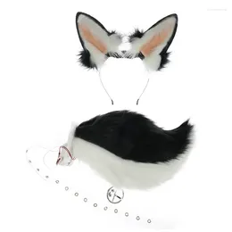 Hair Clips Girls Handmade Furry Ear Wagging Tail Party Costume Cosplay Dropship