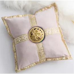 2024 Mellanöstern Luxury Ceramic rökelse Burner Pillow Censer Holder Creative Golden Cushion Home Tea House Yoga Accessories 30x30cm för