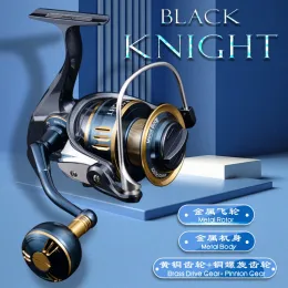 Bobine Nuovo Arrivo 2023 Full Metal Bobina di Filatura Jigging Reel Black Knight 3000/5000/6000/10000 11 + 1BB 6.2:1 Acqua Salata Bobina per Barca