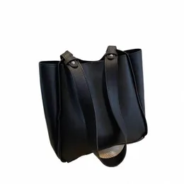 popular vintage women's bucket bag fi texture shoulder bag 65eL#