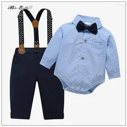 Clothing Sets Kids Boy Spring Autumn Gentlemen Birthday Party Pageant Elegant Handsome Infnatil Outfits Full TShirt Boys