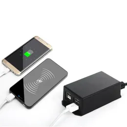 Gleichstromadapter mit Batterieclip 12V Fahrzeug USB -Ladegerät für Handy 4 Anschlüsse Identifizieren Sie automatisch Shunt -Ladevorgänge