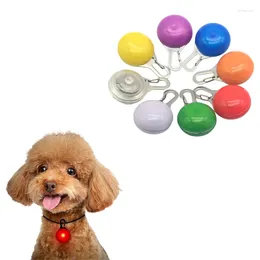 Dog Collars LED Pet Luminous Pendant Cat And Collar Decorative Products Bell Shaped Anti Loss Night Walking Waterproof Safety Light