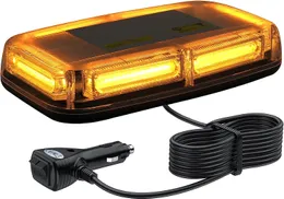6-cob Led 60w Car Warning Light 7 Flash Modes Waterproof Amber Beacon Emergency Light