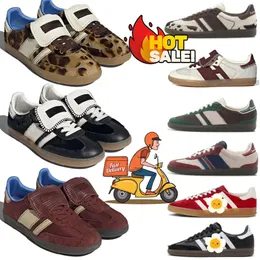 Lässige Laufschuhe Schuhe Sambae Leopard Vegan für Männer Frauen Trainer Cloud White Mystery Brown Core Black White Gum Wales Bonner Sambae Sneakers Heißer Verkauf