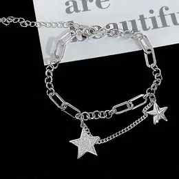 Charm Armband 2024 Punk Vintage Crystal Tassel Star Armband Bangle For Women Elegant Birthday Jewelry Gift SL275