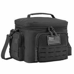 tactical Thermal Cooler Bag Military Heavy Duty Lunch Box Work Leakproof Insulated Durable Lunch Bag for Men Meal Cam Picnic G0Df#