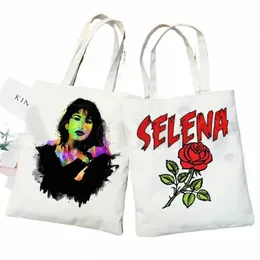 Vintage 90 -tal inspirerade Selena Quintanilla trendiga handväskor axelväskor avslappnade butik flickor handväska kvinnor elegant duk väska e6ix#