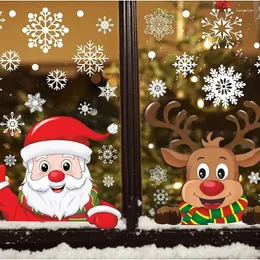 窓のステッカークリスマス漫画かわいいDIYスクラップブッキング装飾デカールシールラップトップ子供PVC防水玩具おもちゃ