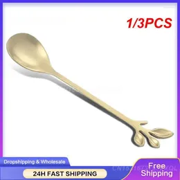 Spoons 1/3PCS Stainless Steel Fork Creative Cucharas Coffee Spoon Afternoon Tea Luxurious Exclusive