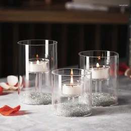 Masa Tutucu Seti Masa Centerpieces Modern Tealight Party Dekor Dekoratif Mum Kolları