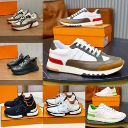 حذاء Casuals Men Men Trail Sneaker Shoes Calfskin Leath