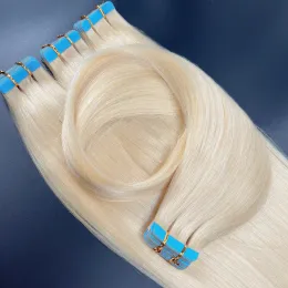 Extensions NNHAIR Unsichtbares Tape in Echthaarverlängerungen 100 % Remy-Haar 14 Zoll 24 Zoll 30G70G Hohe Qualität für Frauen