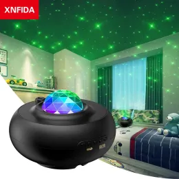Högtalare Bluetooth -högtalare U Disk Player Projection Starry Sky Lamp Audio Bedroom Creative Mood Atmosphere Bluetooth Music Night Light