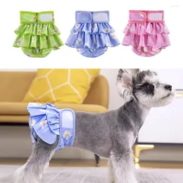 Cão vestuário lavável feminino fraldas envoltórios para meninas cães reutilizáveis ajustável filhote de cachorro calcinha sanitária roupa interior doggy período de calor