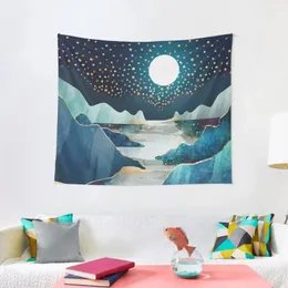 Arazzi Arazzo Moon Glow Organizzazione della camera da letto e decorazione della parete Ornamenti per la decorazione della stanza coreana