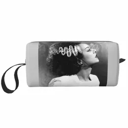 Bride of Frankenstein Cosmetic Bag Women stor kapacitet Science Ficti Horror Film Makeup Case Beauty Storage Toalettetry Väskor D29Z#