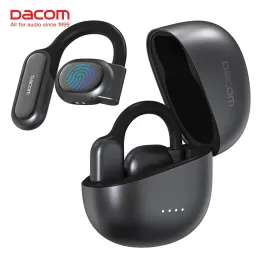 Fones de ouvido DACOM EARENDONES EXECUTOS sem fio fone de ouvido TWS Super Bass fones de ouvido Bluetooth5.3 Earbuds abertos com cancelamento de ruído de microfone duplo