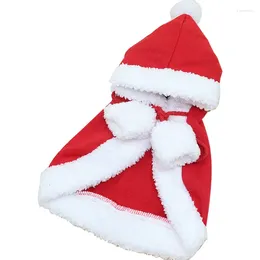 Dog Apparel Cat Costume Santa Cosplay Funny Transformed Cat/Dog Pet Christmas Cape Dress Up Clothes Red Scarf Cloak Props Decor