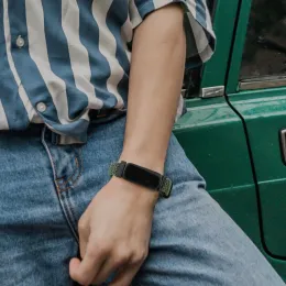 Elastic Braided Watch Band for Fitbit Inspire 1 2 3 Pasek Bransoletka obserwacyjna dla Fitbit Inspire HR/Ace 2 3 Wymiana opaski na rękę