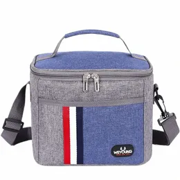 8l Isolierte Lunchtasche Kühltasche Thermotasche Tragbare Lunchbox Eisbeutel Tragetasche Lebensmittel Picknicktaschen Lunchtaschen für die Arbeitsaufbewahrung 79Yh#