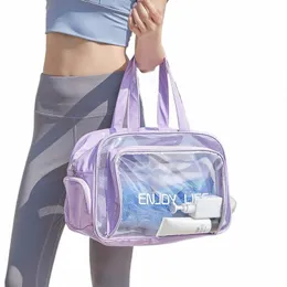 Прозрачная тренировочная сумка из ПВХ, большая вместительная ручная сумка, легкая водонепроницаемая прозрачная сумка-тоут, сумки для камеры n0It #