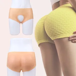 SXXY Silicone Grandi Rilievi Glutei Biancheria Intima Alta Elastico Morbido Artificiale Hip Shaper Mutandine Imbottite Per Donna Uomo Shapewear 240323