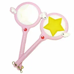 kawaii Cardcaptor Sakura Magic Wand Toy Card Case Bus Card Holder Cerberus Princ Pink Cute Star Rod Anime Toy i9vw#