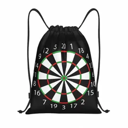 darts Board Arrow Target Drawstring Backpack Women Men Sport Gym Sackpack Portable Shop Bag Sack N7hF#