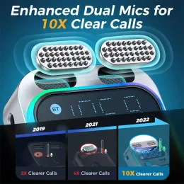 2023 Bluetooth 5.0 FM Nadajnik do samochodu FM/Aux Bluetooth Adapter Carrger Bass Bass 3 porty Ładowarka Adapter Bluetooth