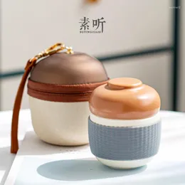 تدعى Teaware Creative Creative Ceramic Tea Tea Travel Cup Quick Cup Pot من مكتب محمول بسيط لمنع الأيدي