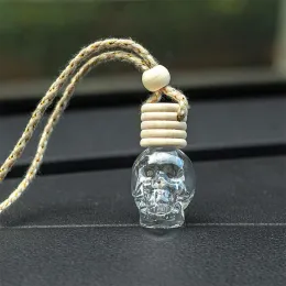 Skull Car Perfume Bottle Aromaterapy Olejki eteryczne Butelka Wiszące wisor ozdobny