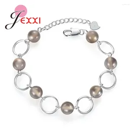 Braccialetti con ciondoli Bracciale con perline in argento sterling 925 di marca all'ingrosso per le donne, gioielli coreani, regalo adorabile per bambini