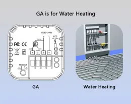가스 온도 가스 전기 바닥 온도 컨트롤러를위한 Corui tuya wifi ewelink 스마트 온도 조절기 Google Home Alexa