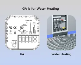 Corui Tuya Wifi Ewelink Isıtma için Akıllı Termostat Gaz Su Isıtıcı Elektrik Zemin Sıcaklık Kontrolörü Google Home Alexa