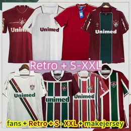 2008 2009 2011 2012 2015 Fluminense Retro Soccer Jerseys 2013 2002 2003 Jorginho Romario Fred DECO Neves T.sia 100th Anniversary Vintage Classic Football Shirt