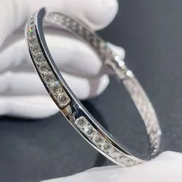 Conjunto de moldura de diamante 3,5 mm S 9K 14K ouro sólido DEF cor VVS pulseira redonda de moissanite para festa