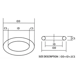 3PCS Fluorine rubber Ring Brown FKM O ring Seal CS:2.4mm OD21/22/23/24/25/26/27/28/29/30mm Rubber ORing Seal Oil Ring Gasket