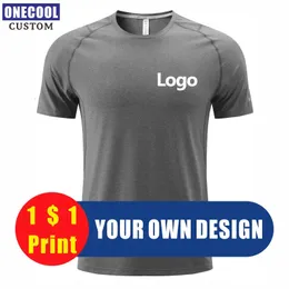 ONECOOL Camiseta Personalizada de Secagem Rápida Impressão Grupo Homens e Mulheres Roupas Bordadas 6 Cores Tamanho Euro S-4XL Design Pessoal 240325