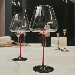 Wine Glasses Red Glass Top Quality Sommelier Black Tie Burgundy Design By Austria Riedel Bordeaux Sherry Goblet Crystal Champagne Flutes