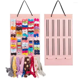 Sacos de armazenamento Organizador de arcos de cabelo pendurado porta de parede multifuncional suporte de exibição de faixa de cabeça acessórios coleção bebê meninas