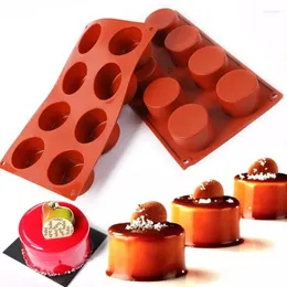 Baking Moulds 3D Silicone Mold 8 Holes Pudding Cupcake Art Cake Mould Pastry Mousse Chocolate Tools