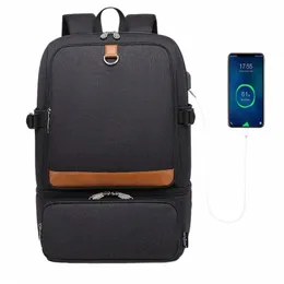 Passen Sie Ihr Logo an Laptop-Rucksackfach USB-wasserdichte Rucksäcke Kühltaschen Outdoor-Wandern Thermoisolierte Lunchtasche m2Qq #