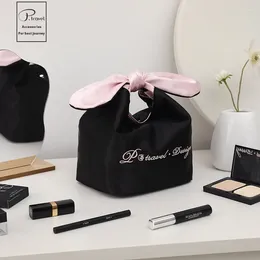 Kosmetiktaschen, Reisetaschen, Damentasche, multifunktional, niedliche Schleife, Luxus-Make-up für Frauen, tragbare Aufbewahrung, weibliche Clutch